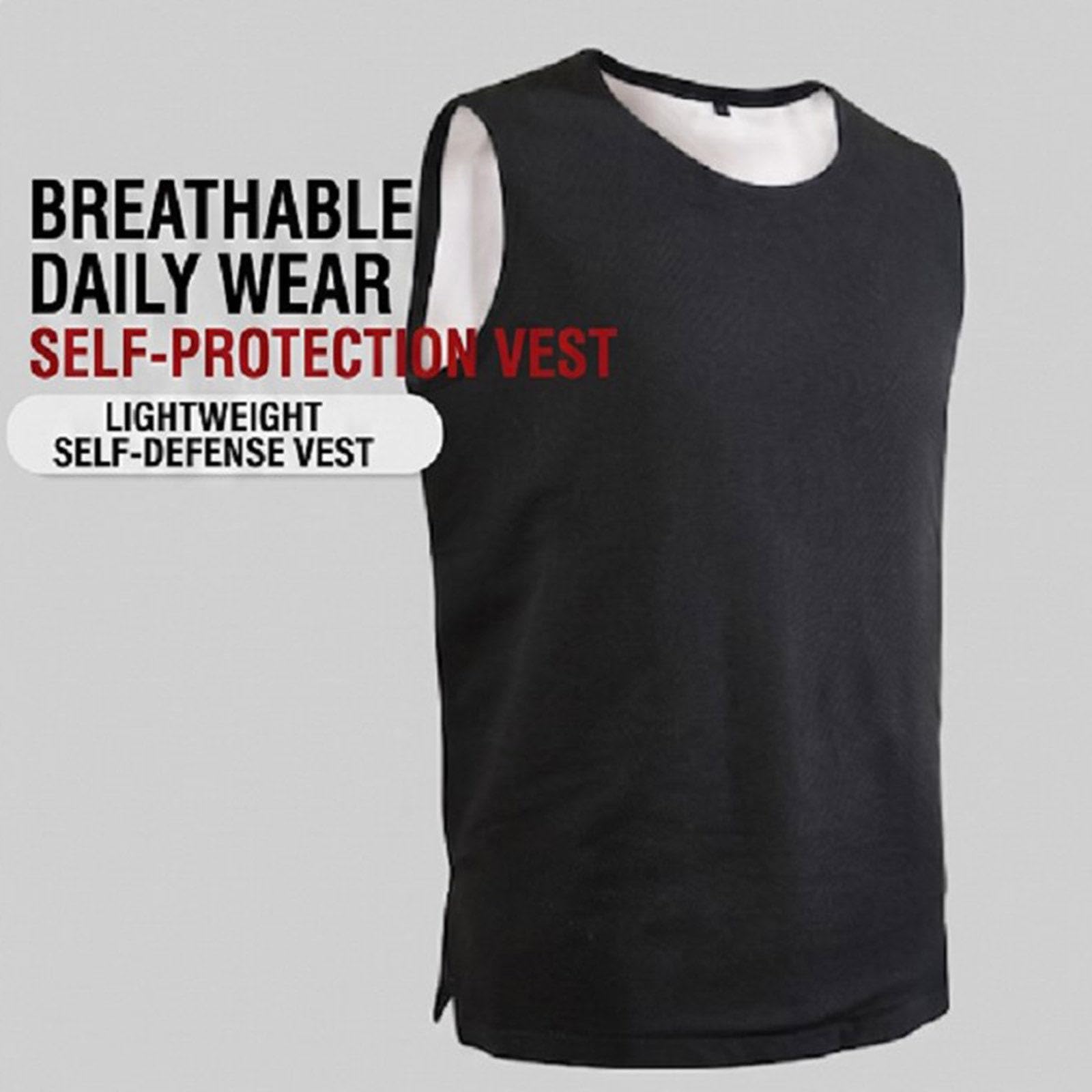 Chaleco Antibalas Oculto Anticortes De Nivel 5 M | Resistente a Cortes Y PUñaladas, Suave, Transpirable Y Ligero, Equipo De Protección Personal Anticortes Y Perforaciones.