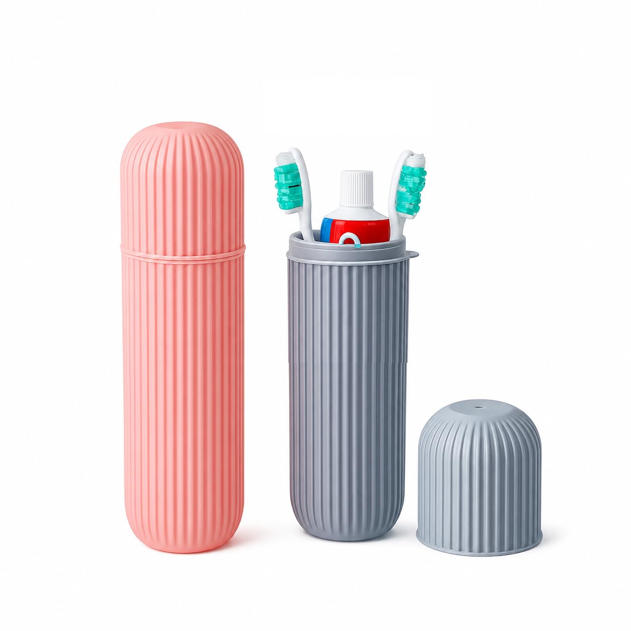 Bainsh Toothbrush Holder Case | Portable Toothpaste & Brush Storage Box for Travel & Camping | Compact Toothbrush Container for Adults & Kids (Pack 2)-image-29