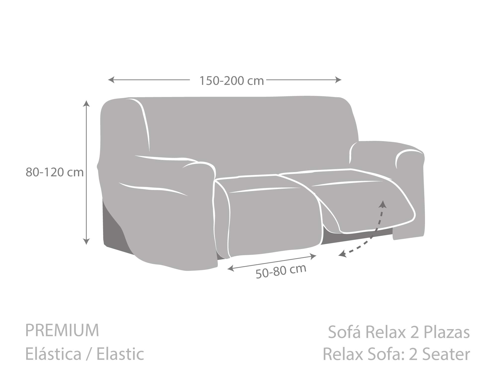 Copridivano 3 posti con lacci beige 180 - 230 cm Eysa | Maisons du Monde