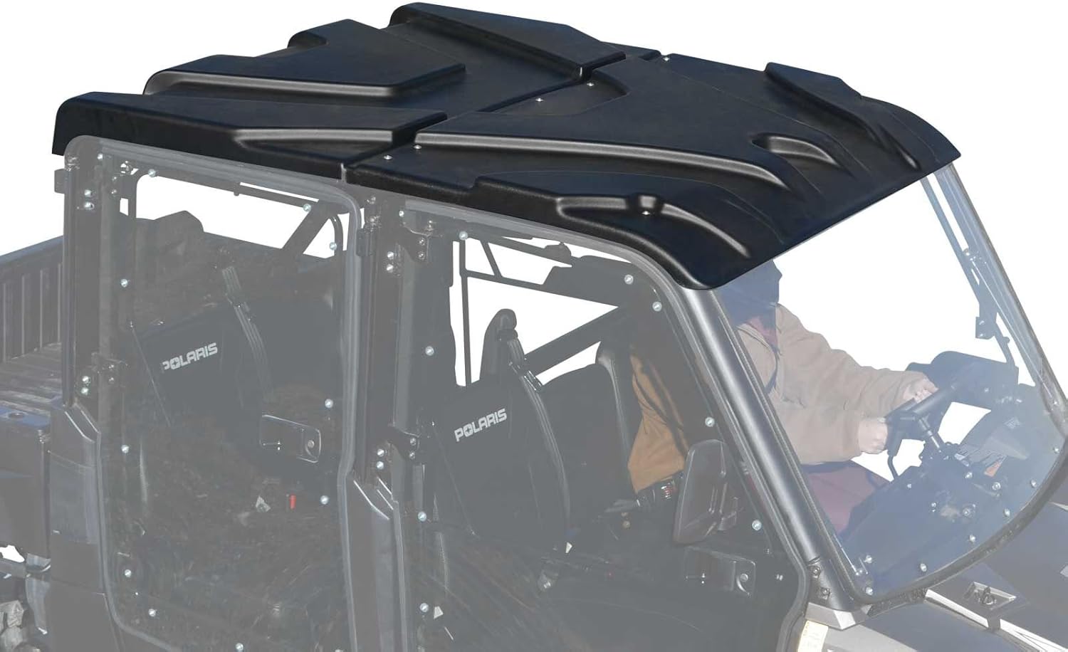 SuperATV.com Durable Roof for Polaris Ranger 570/900/1000 Crew - All Weather Protection, Easy Install UTV Top Cover