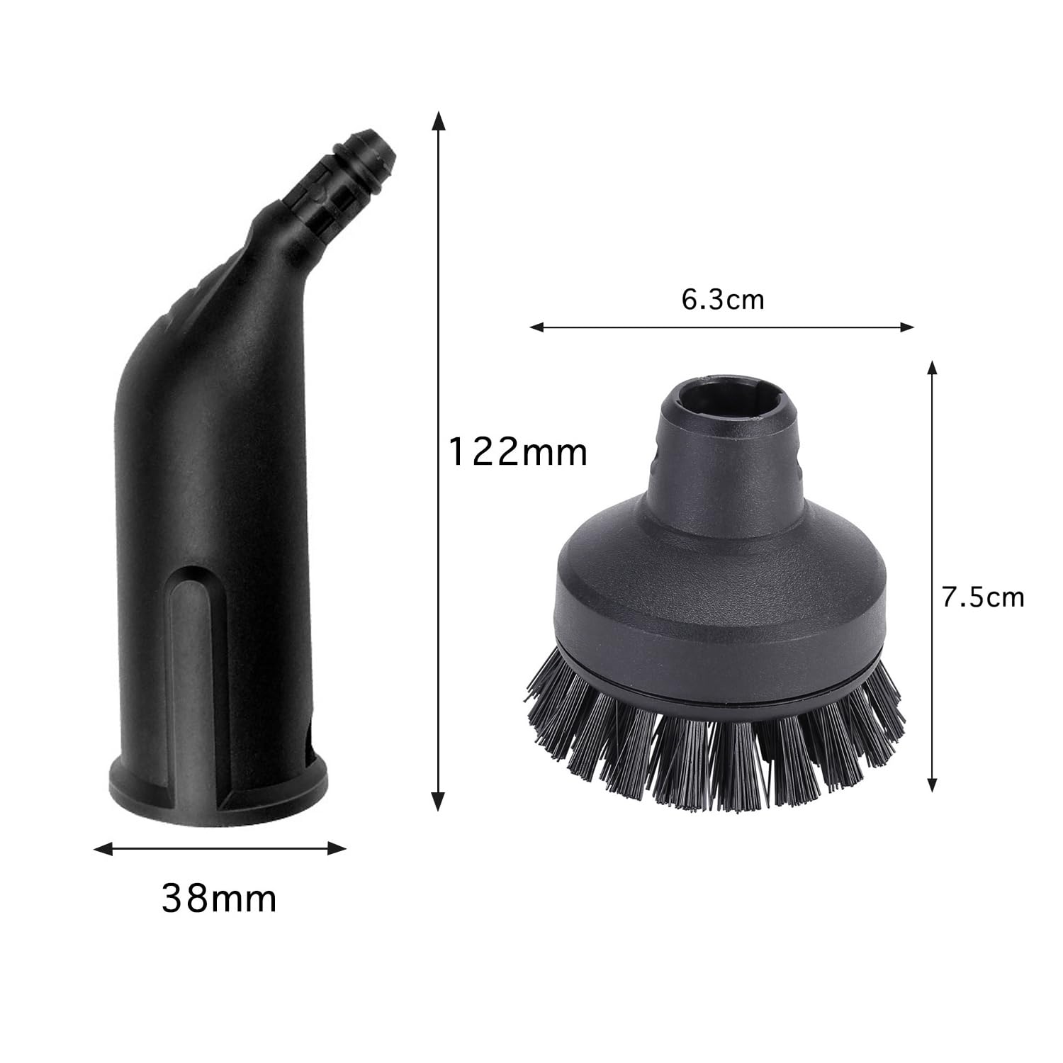 15-teiliges Kärcher Dampfreiniger Zubehör Set - Rundbürsten & Aufsätze