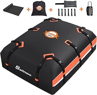Sailnovo Car Rooftop Cargo Carrier 21 Cubic Feet, Waterproof 1000D PVC Car Roof Bag