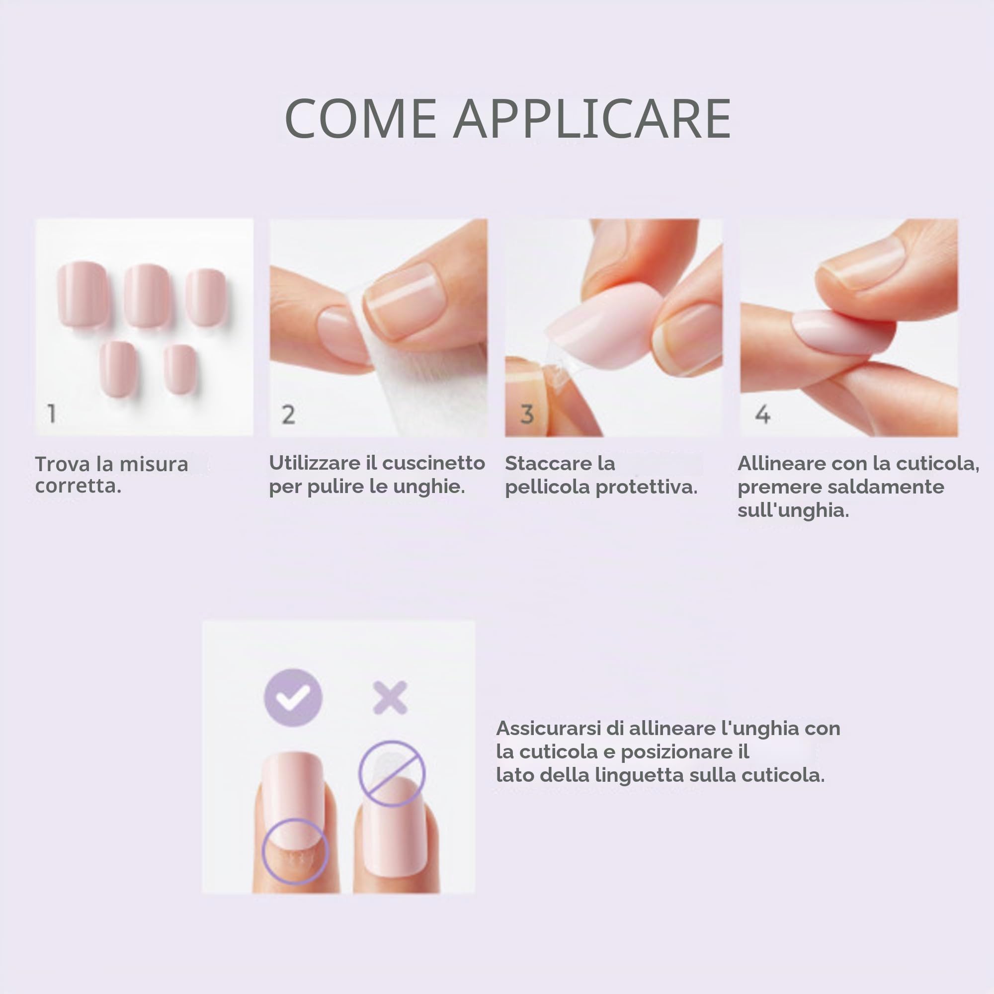 Kiss imPRESS No Glue Mani Press On Nails Petal Pink, Rosa, Formato Corto, Quadrato, 30 Unghie, Tampone Preparativo, Foglio Istruzioni, Bastoncino Manicure, Limetta Mini
