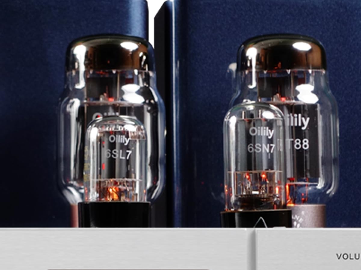 Oilily A88MK KT88X4 Vacuum Tube Amplifier, 45W+45W Class AB, Tube Integrated Amplifier with Triode & Ultra-Linear Mode, High-Fidelity Sound for Audiophiles (Silver)