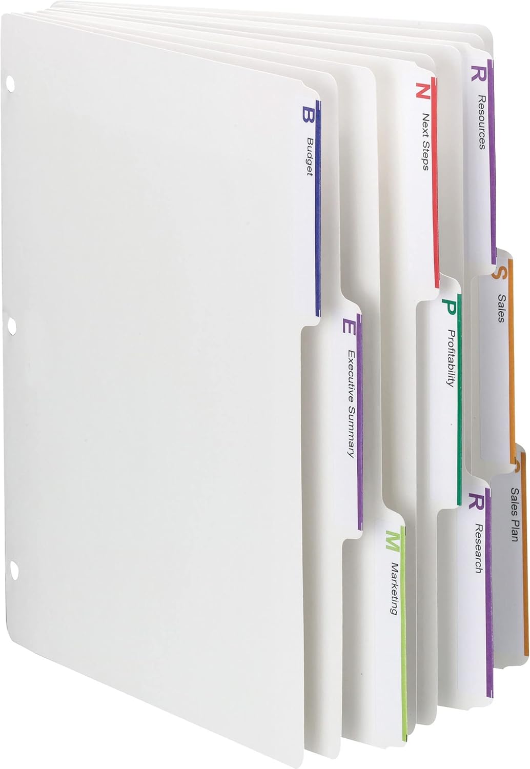 Smead 89413 Index Dividers, 1/3-cut Tab, 8-1/2-Inch x11-Inch, 25 Sets/BX, WE