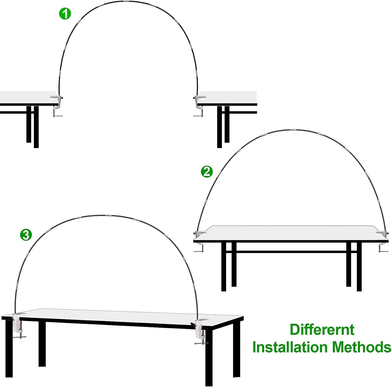 HeyMate Table Balloon Arch Kit - 13Ft Adjustable and Reusable Balloon Arch Stand Set with Superior Glass Fiber Poles for Baby Shower Wedding Birthday Party Decorations
