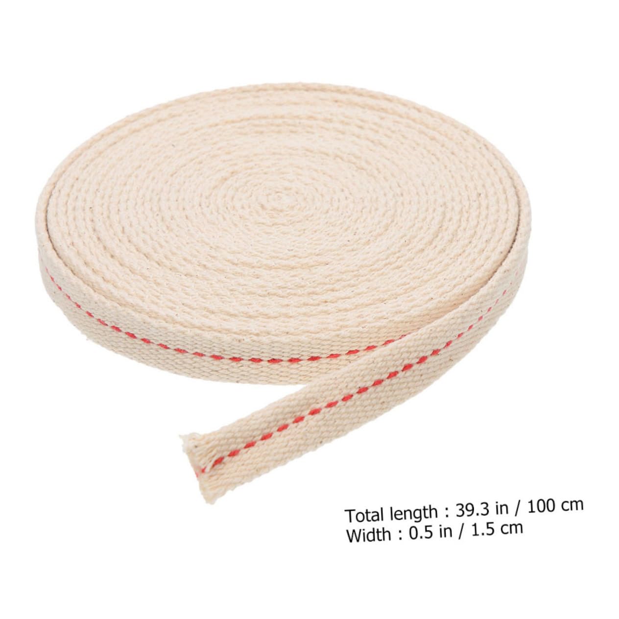 HEALEEP 1 Roll Cotton Oil Lamp Wick Replacement for Kerosene Lanterns Vintage Style Easy Install