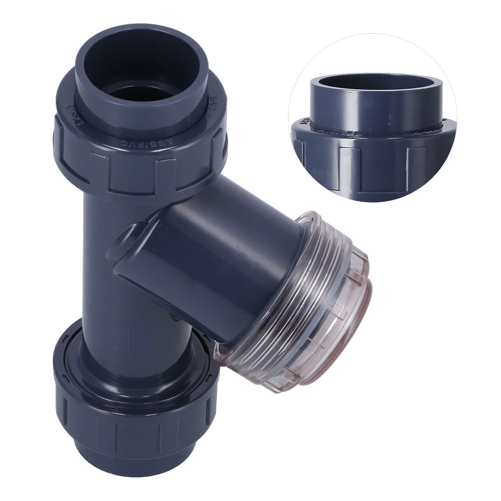 Filtro per irrigazione a Goccia, Filtro a Y per Tubo dell'Acqua di Regolazione in PVC per Uso agricolo in Serra da Giardino