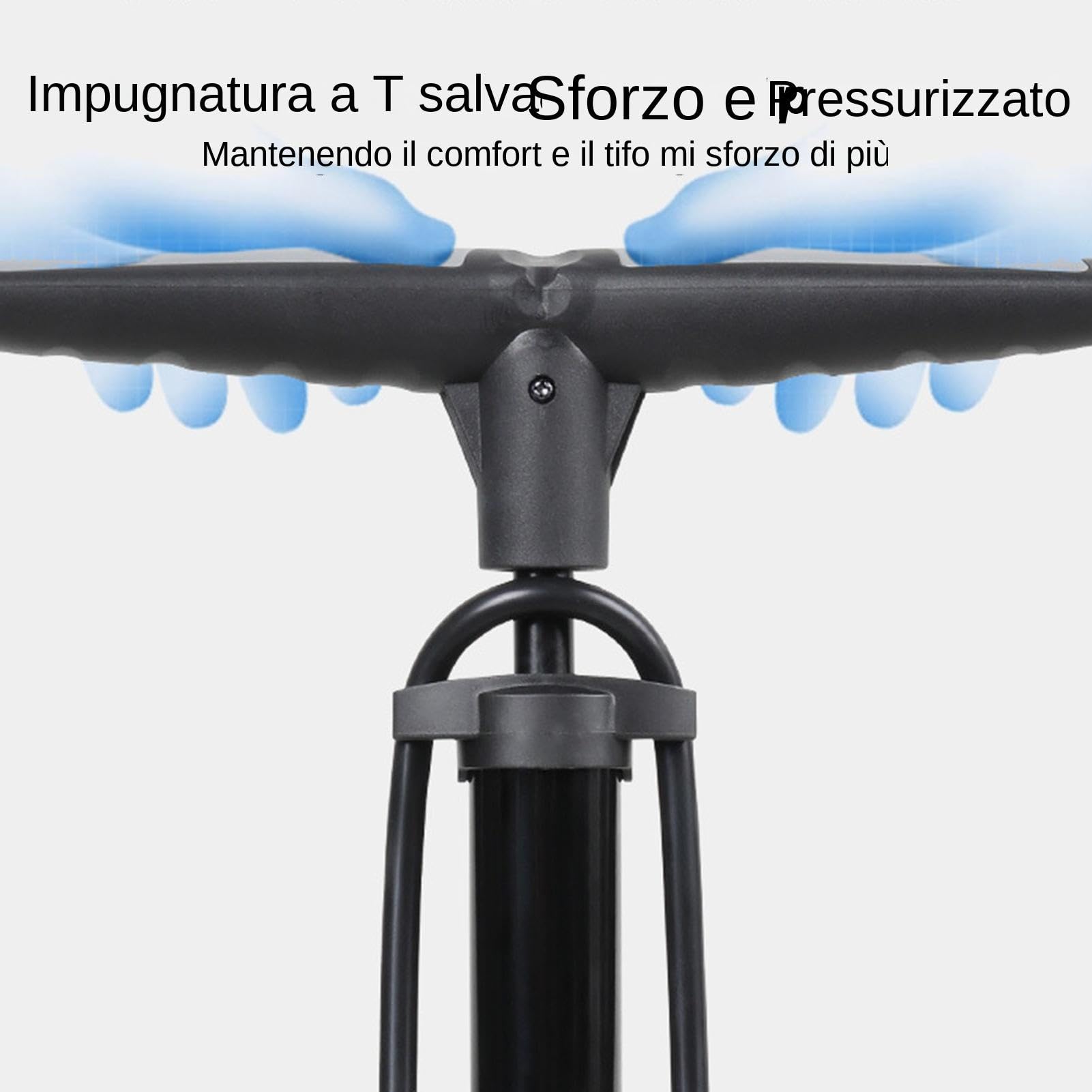 Pompa per Pneumatici per Bicicletta, Pompa per Pneumatici per Bicicletta | Pompa per Pneumatici Portatile con manometro accurato per Mountain Bike, Pompa per Pneumatici Leggera a Prova di Perdite con
