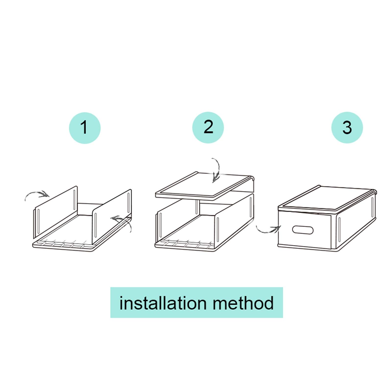 Genérico Zapatero Zapatero/Estantes para Zapatos Caja de Zapatos Cajas de Almacenamiento de Zapatos apilables Organizador Puerta y Tapa de plástico Resistente Cajas de Zapatos Transparentes Juego d