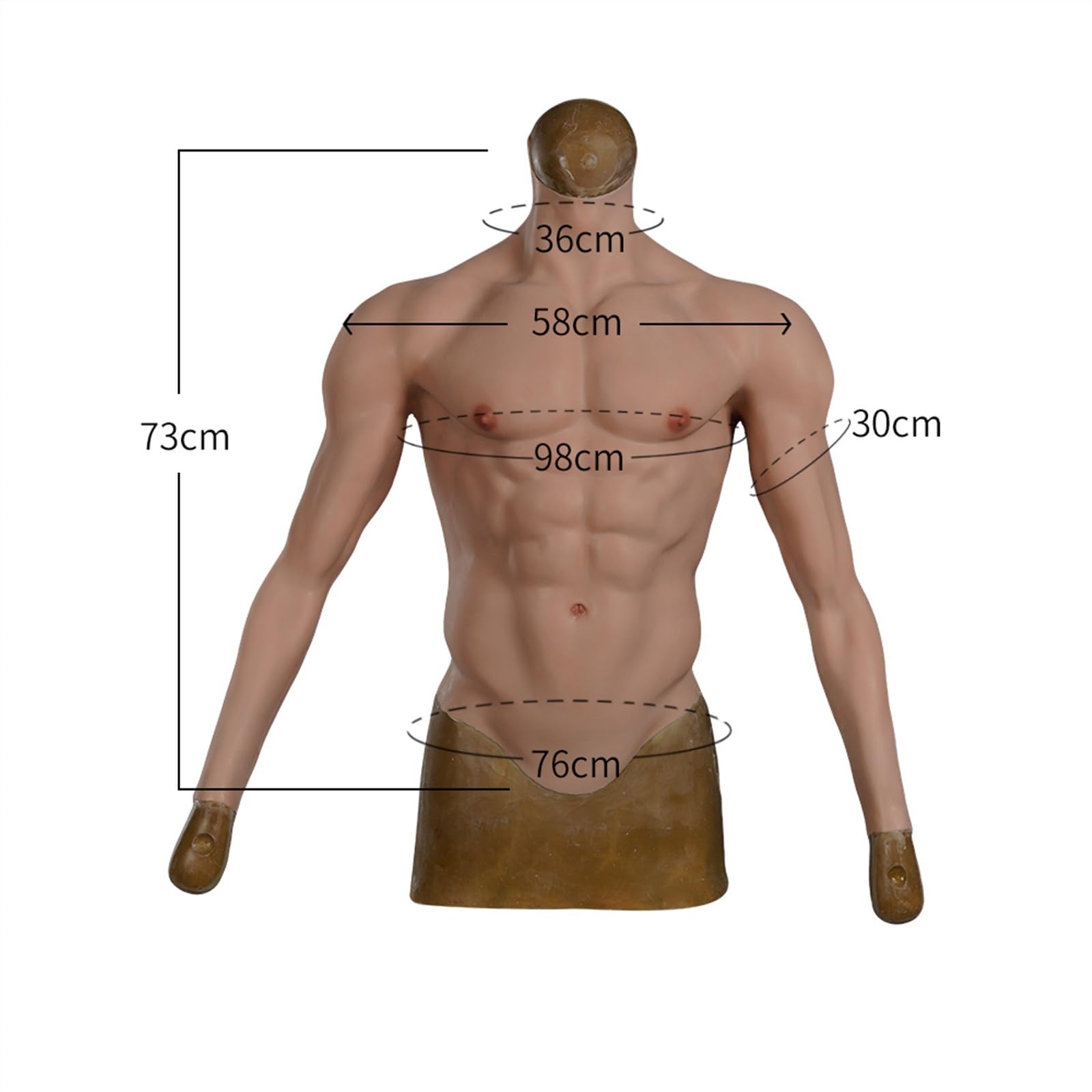 Amazon.co.jp: シリコン筋肉スーツ シリコンマッスルスーツ 腕付き  