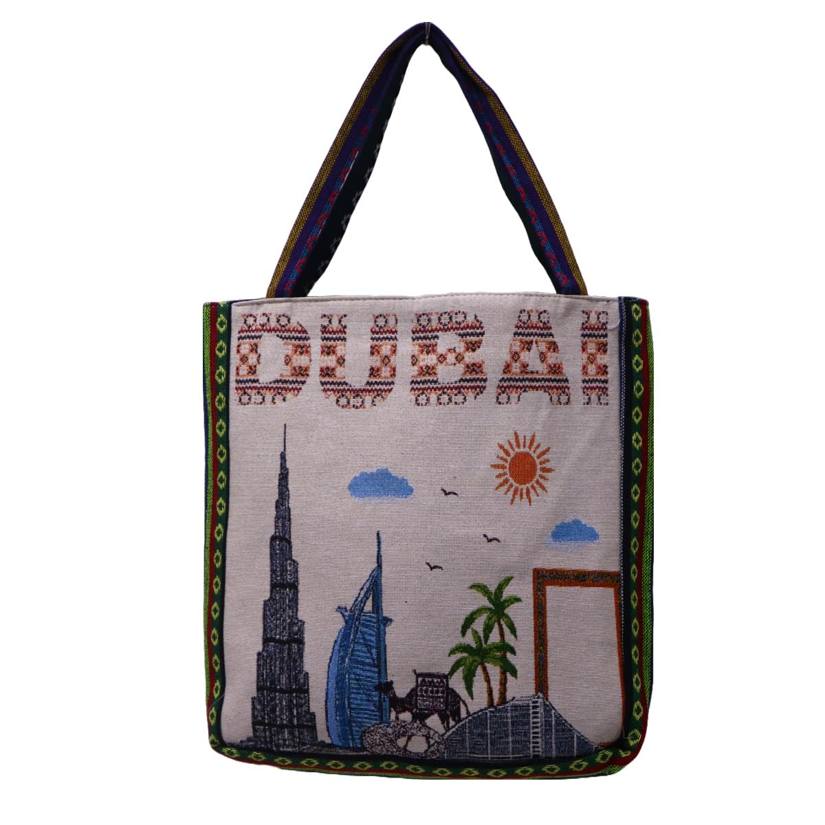 Shopping Tote Bags Multipurpose Resuabale | Handbag for Beach Picnic Office Training Traveling Outdoor Grocery | Dubai Souvenir for Party Return Gifting Bag