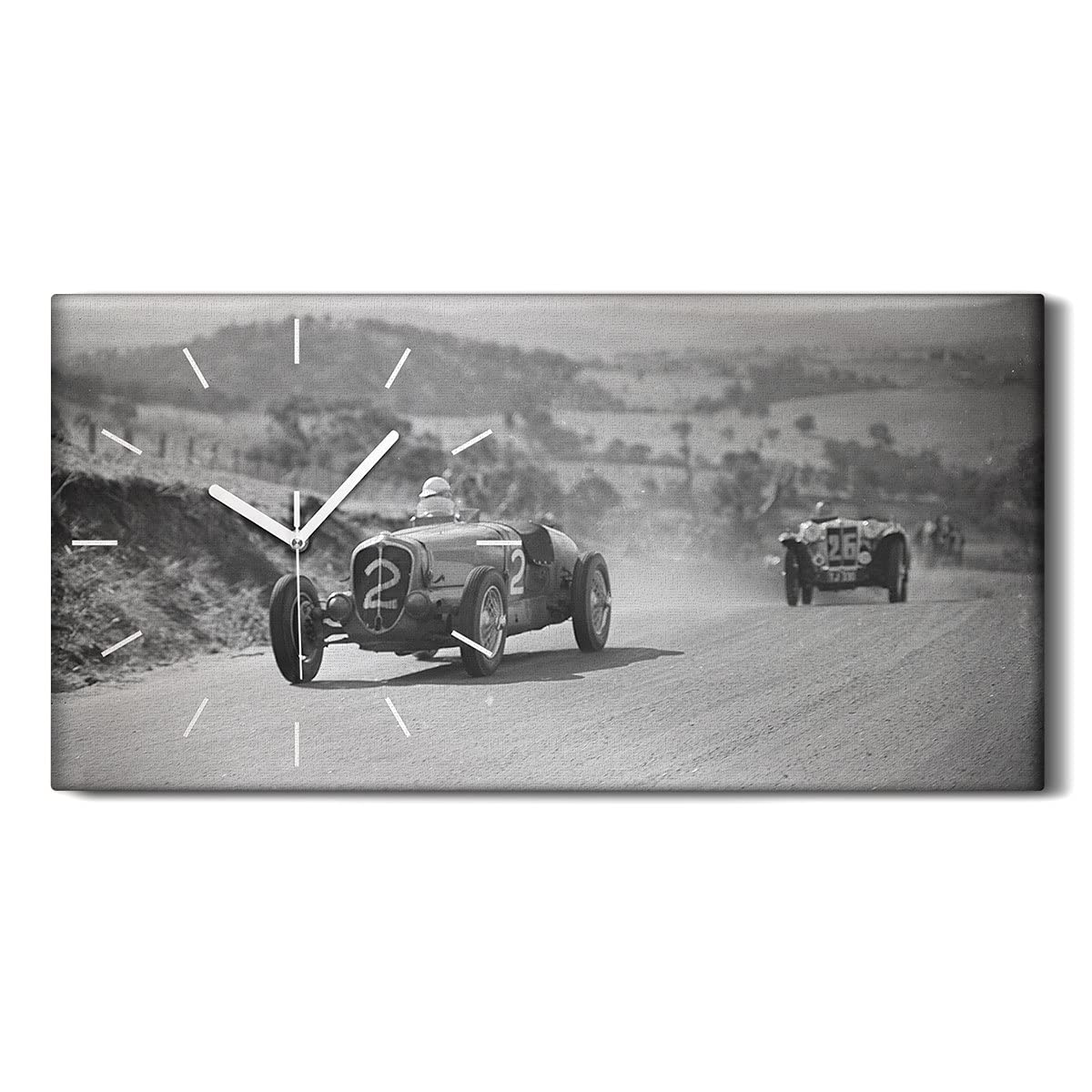 Horloge sur Toile Delahaye Art Moderne pour Salon et Chambre Zen