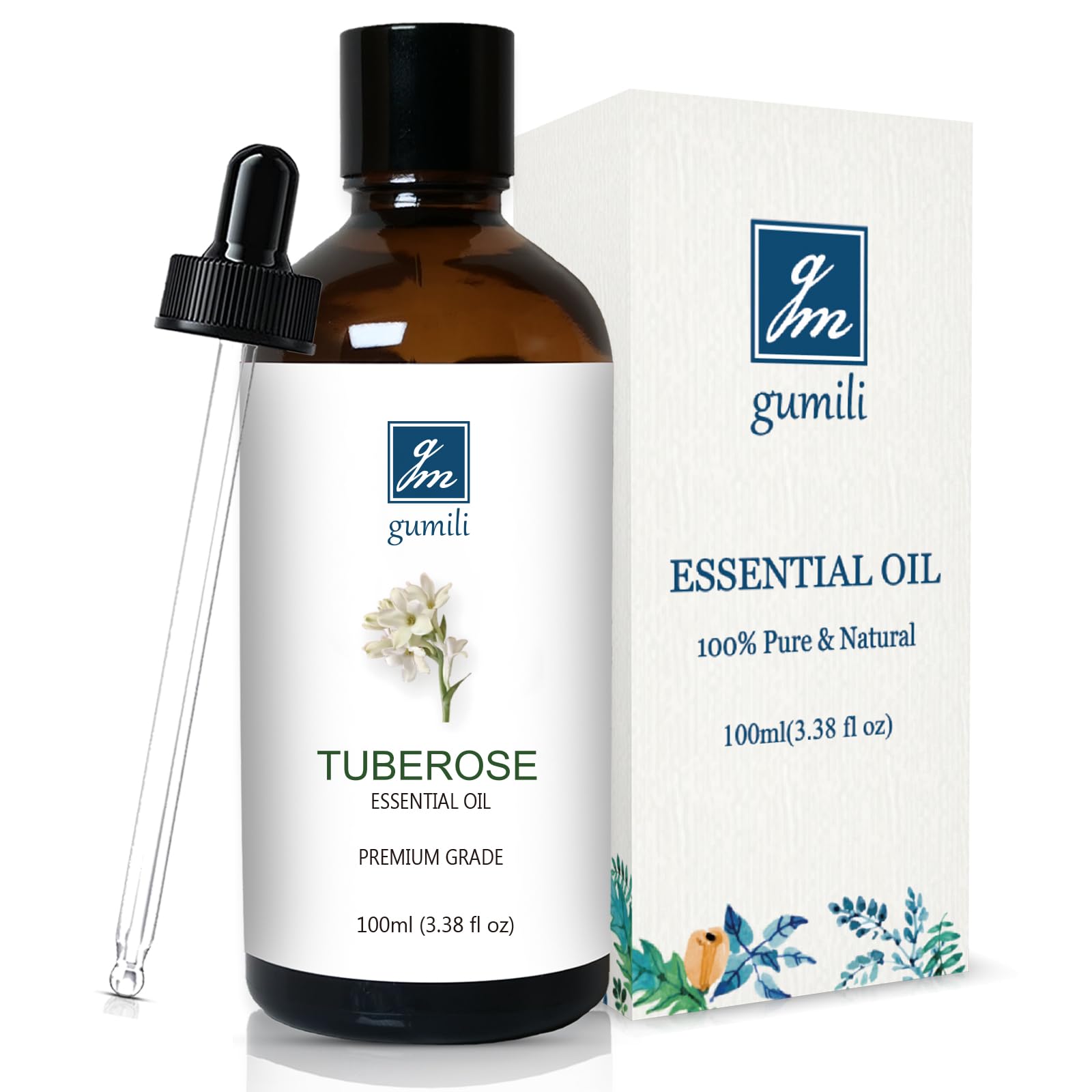 GM Gumili Tuberose Essential Oil, Perfume Oil for Women, Diffuser, 100mL