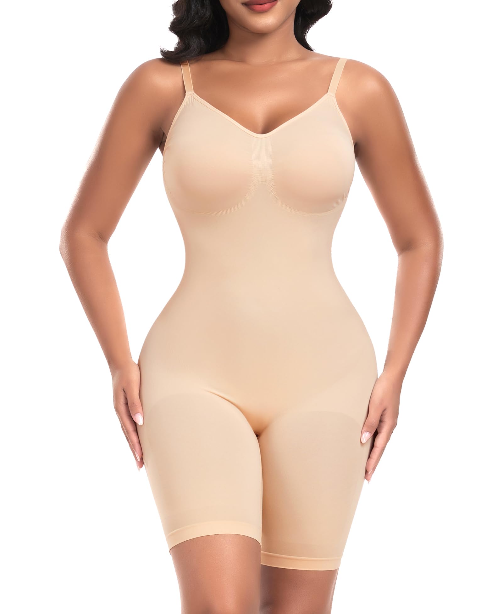 YARRCO Fajas Reductoras Mujer Body Modelador Body Reductor Pantalon Adelgazante Control de Abdomen Shapewear Bodysuit Body Shaper Completo Invisible Posparto
