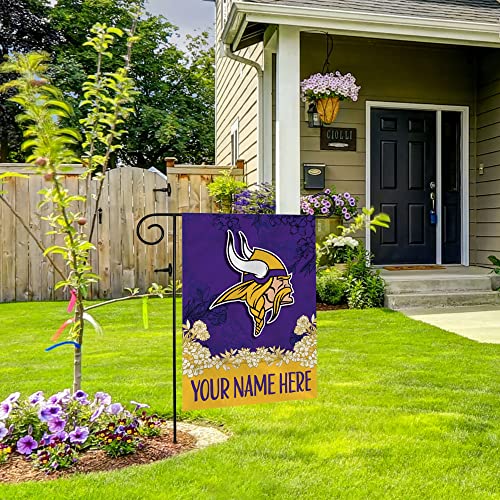 Image of Rico Industries NFL Standard /Primary Personalized 13 inch x 18 inch Double Sided Garden Flag