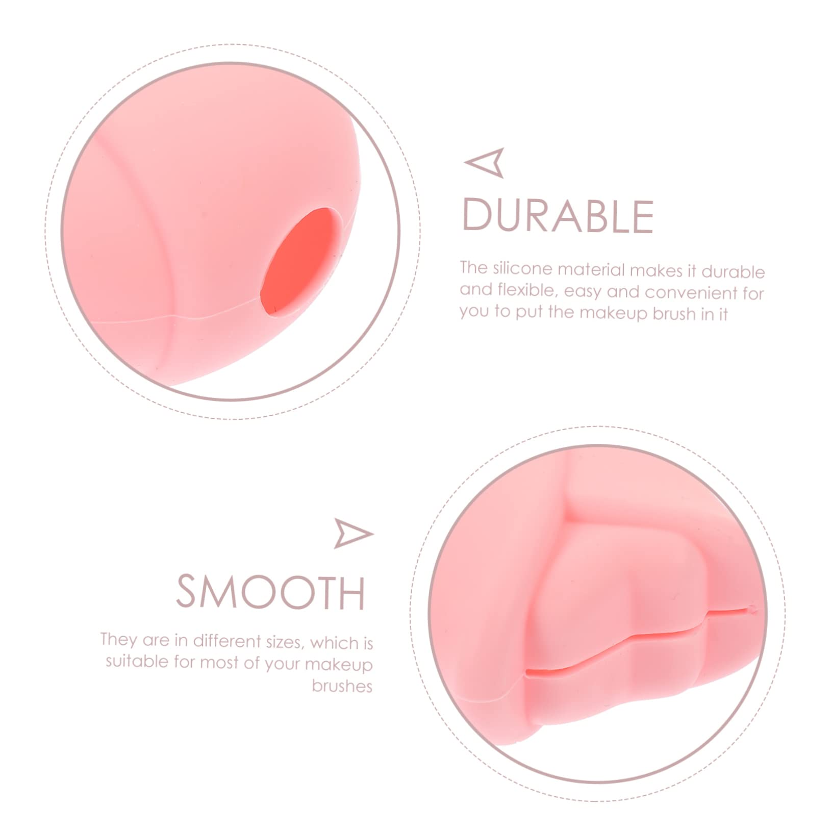 Baluue 24stücke Teiliges Silikon-make-up-pinselabdeckungen Wiederverwendbare Wasserdichte Pinsel-caps Staubschutz Für Make-up-pinsel Für Reisen Und Aufbewahrung