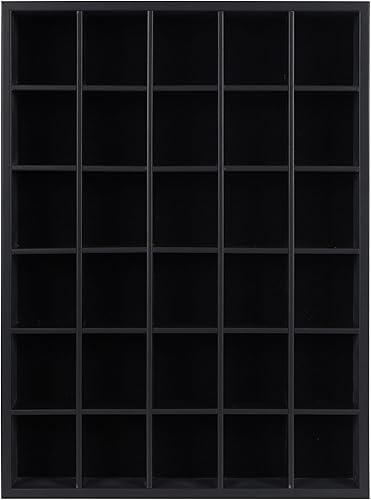 Miniatura 3 de Black Shot Glass Display Case 30 Slots Minifigures Thimble Collection Display Rack 12.25" H X x 16.6" W - No Door (for All Short Shot Glasses)