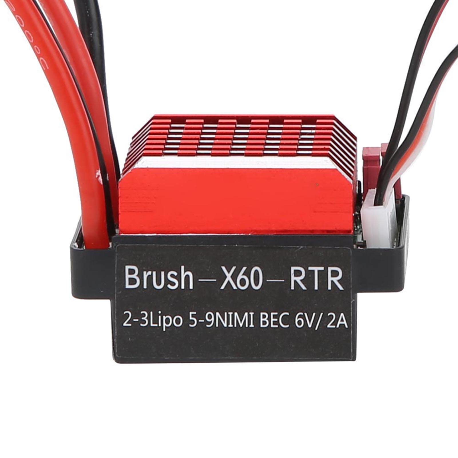 RC Car Brushed Motor ESC 360A TwoWay Brake Climbing Drag Brake for 1/10 RC Car, Black Metal, Universal for SCX10 (29T)