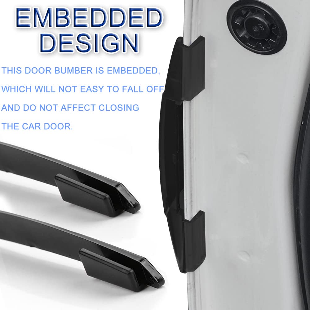 Car Door Edge Guards Protector - 4Pcs Auto Anti-Collision Crash Scratch Trim Side Door Entry Guard Bumper Automotive Accessories for Cars,Truck,SUVs