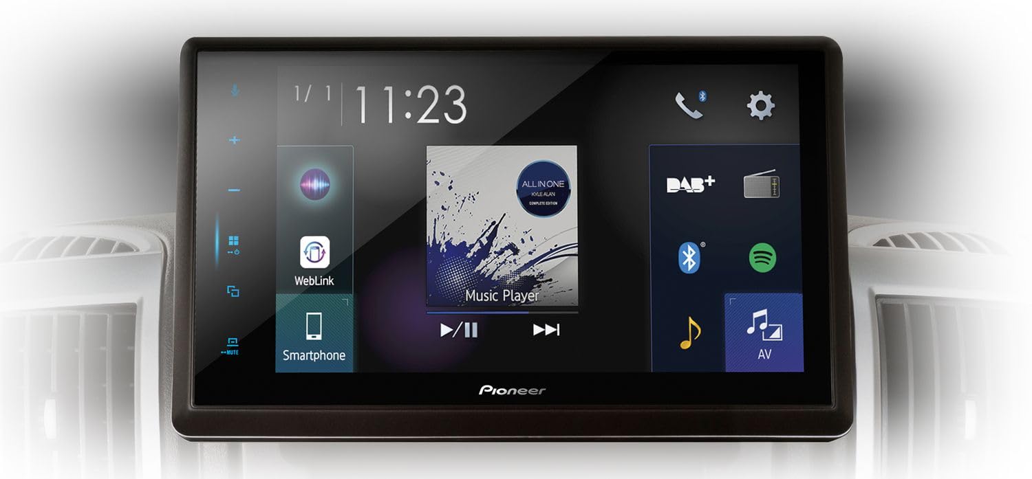 Pioneer SPH-EVO82DAB-DUC Mediacenter für FIAT Ducato X250 – X290 – Pioneer SPH-EVO82DAB Mediacenter – 8-Zoll Touchscreen, 1,5A Quick-Charging USB, Apple CarPlay, Android Auto, DAB/DAB+, Bluetooth