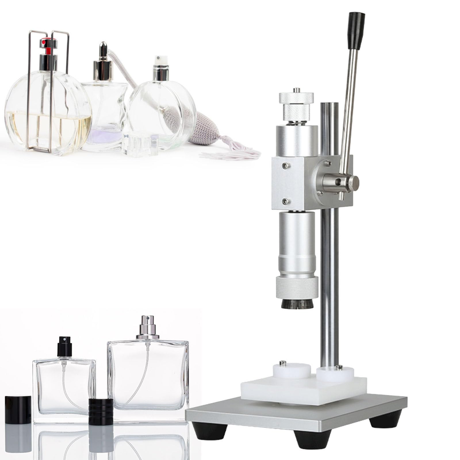 PtaTritious Perfume Bottle Sealing Crimping Machine, Cap Capper Bottle Crimping Capping Tools,Perfume Crimper Capper Metal Collar Cap Press Capping Machine Spray Crimper 13mm