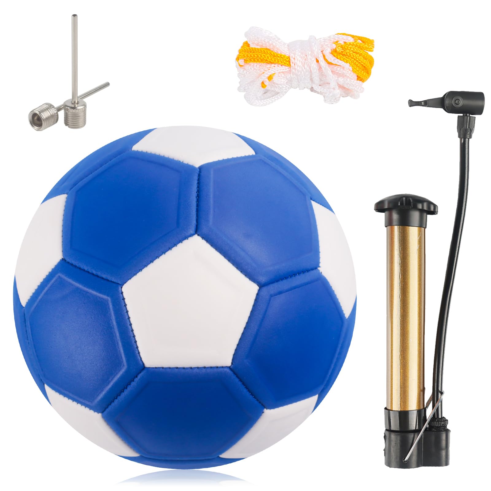 Palla da calcio, curva professionale, misura 4, pallone da calcio leggero in 20 cm, per bambini con pompa a sfera 1, regalo per bambini dai 6 ai 12 anni che amano il calcio