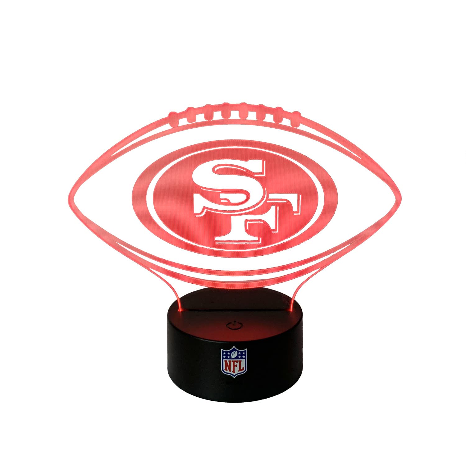 San Francisco 49ers NFL LED Lampe Licht Logo, Wechselmodus mit 6 unterschiedlichen Farben
