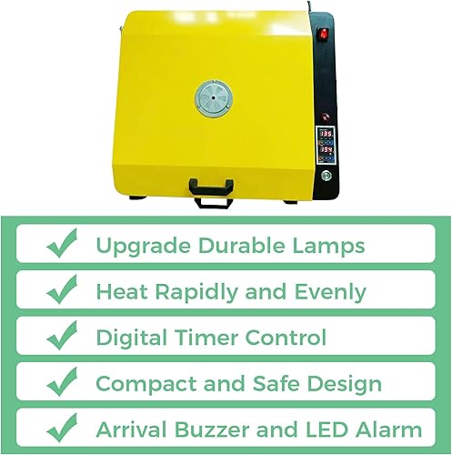Miniatura 3 de Calentador de horno DTF A3A4 con 6 lámparas, película de transferencia de curado de horno DTF Modelo de cajón de hojas DTF, horno de transferencia