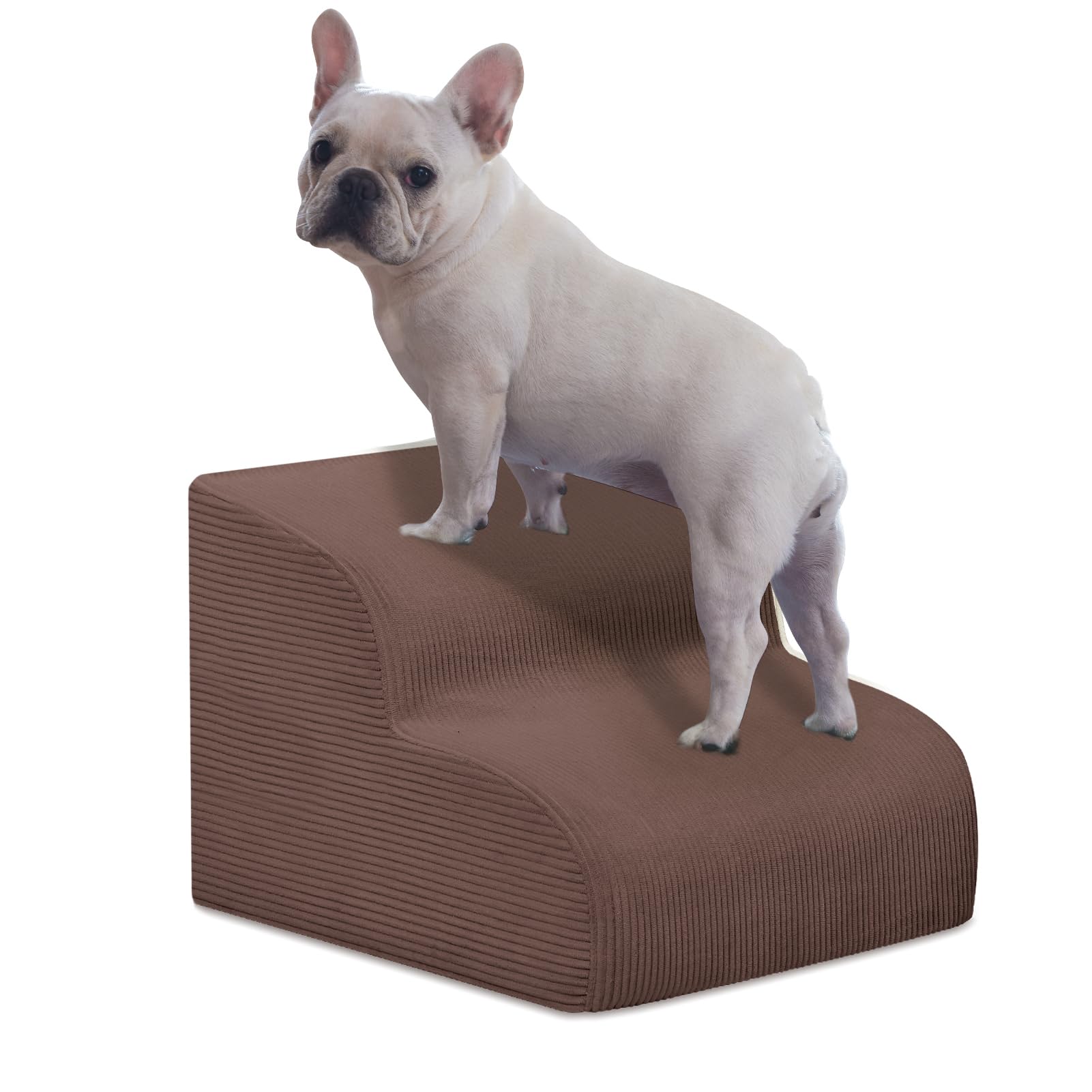 Mesa Lemon 2 Step Dog Stairs Pet Ramp for High Beds, Sofas and Cars