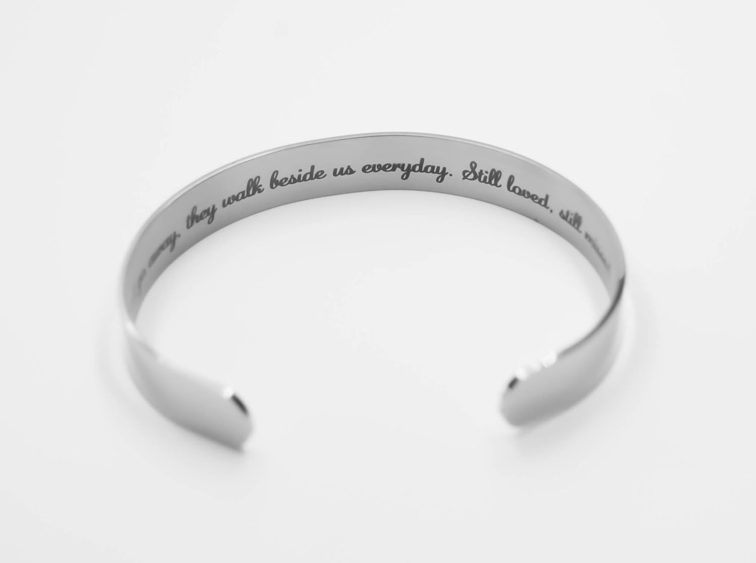 Memorial cuff bracelet, "Those We Love Don't Go Away ", Memorial Jewelry, Loss Of Loved One, Loss of Baby, In loving Memory, Stainless Steel