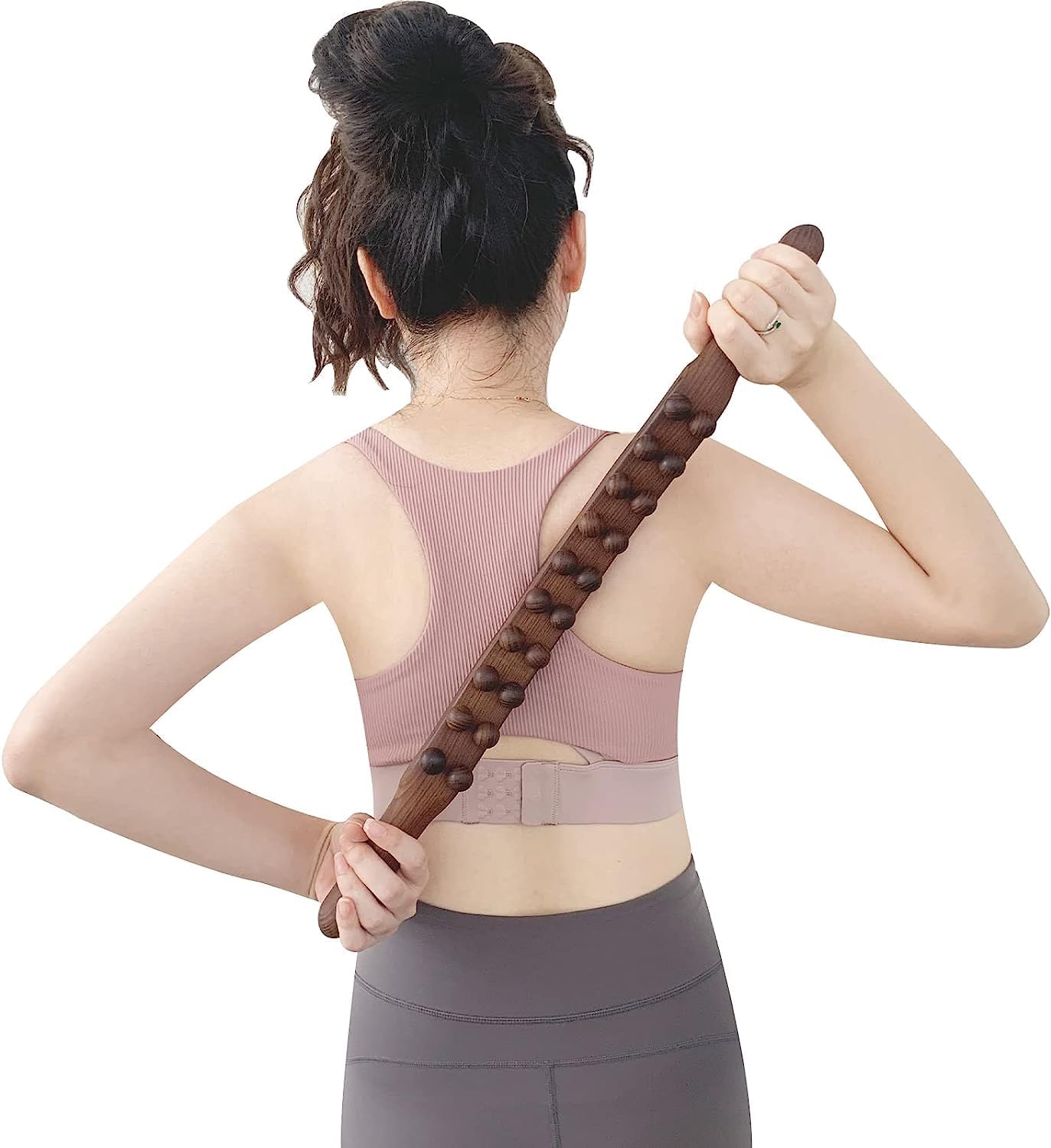 Shreesamp gua sha shaw stick therapy massage double role 20 pearls relax for back legs for beads Shreesamp gua sha shaw stick therapy massage double role 20 pearls relax for back legs for beads