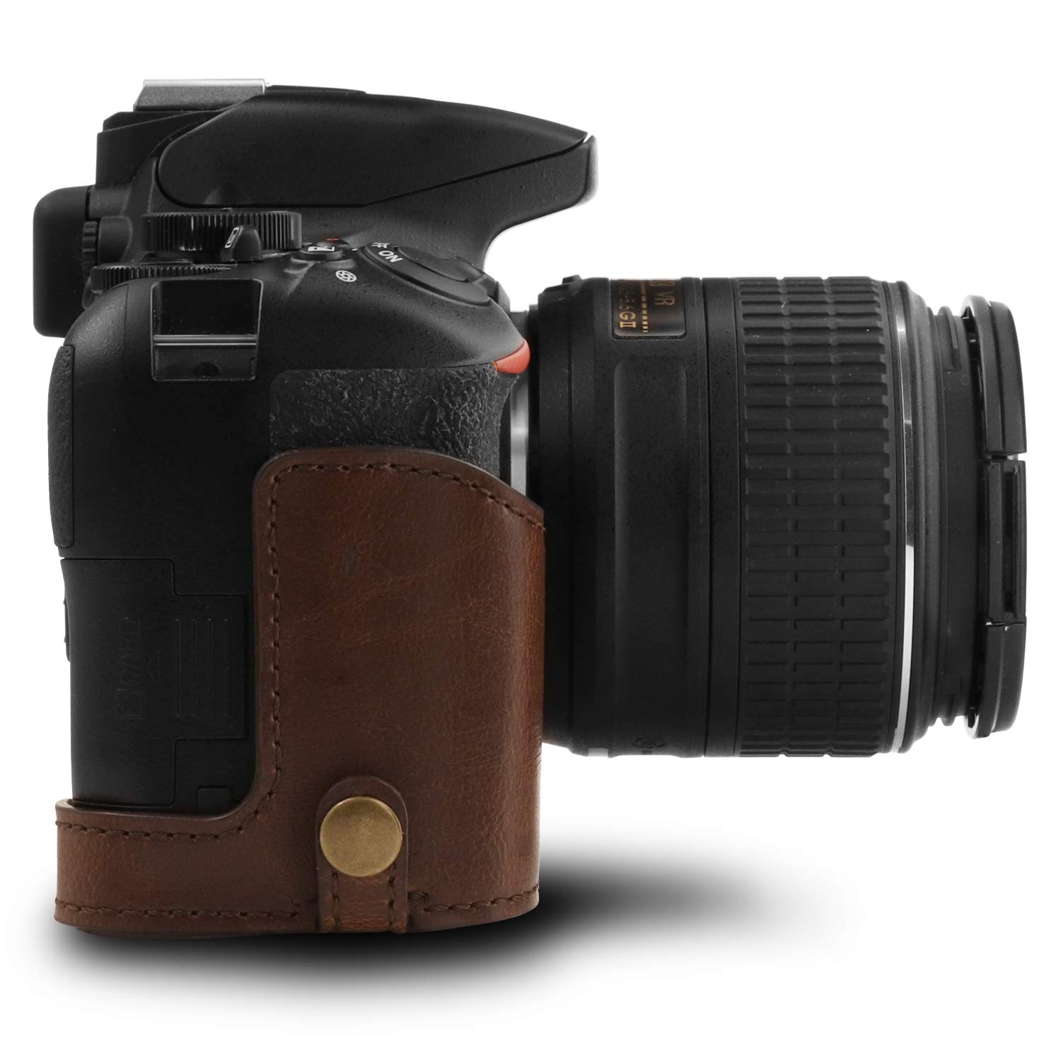 Mega Gear Ever Ready - Funda de Piel para cámara Nikon D3500