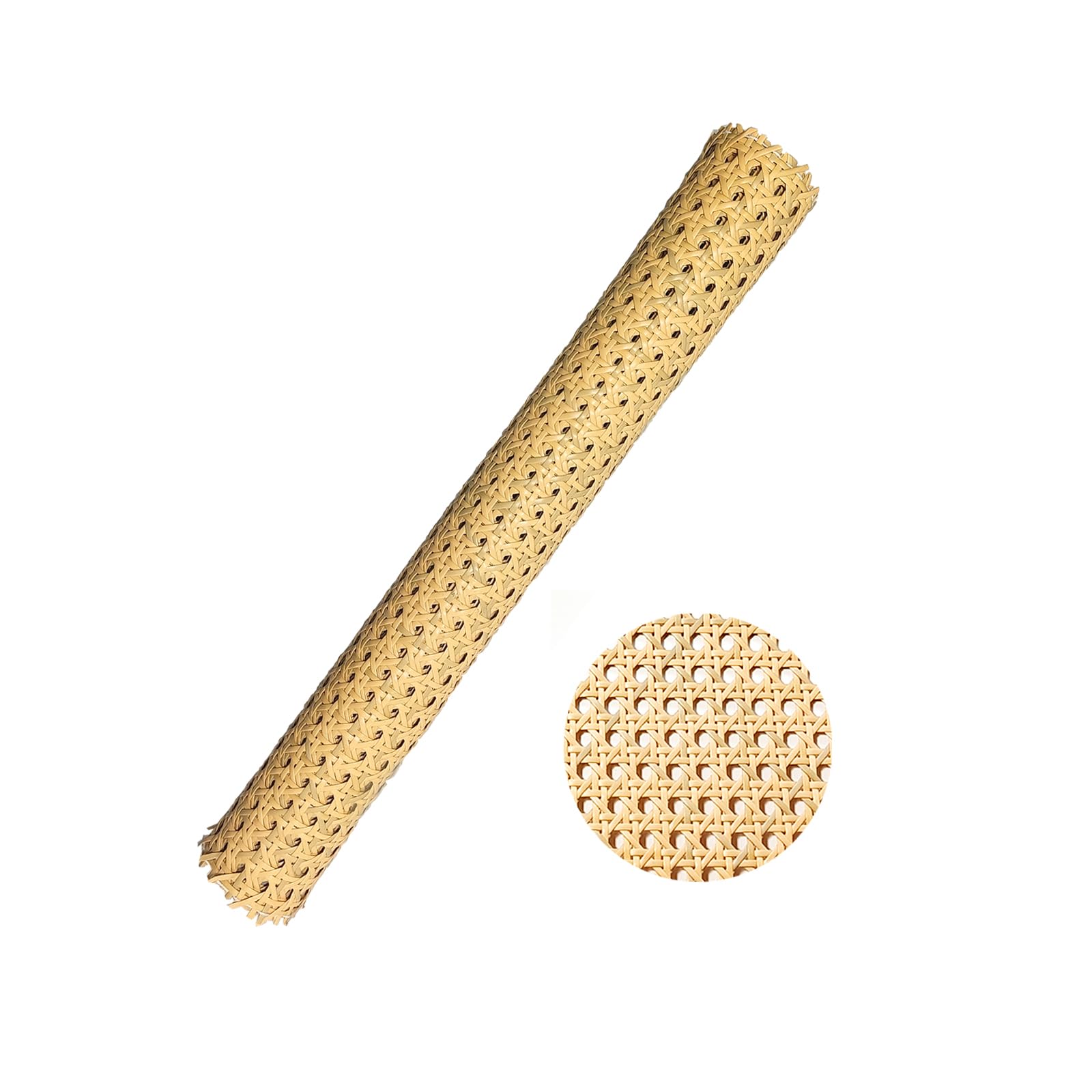 selliner Cane Rattan Webbing Roll, 3.3ft x 15.8inch,PE Plastic Rattan Roll Rattan Webbing Roll for Caning Projects, Woven Open Mesh Cane for Furniture, Chair, Cabinet, Ceiling, Bed