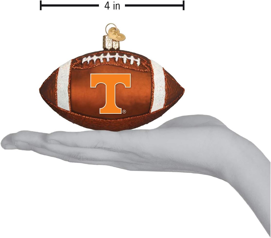 Old World Christmas University of Tennessee Football Glass Blown Ornament for Christmas Tree, Handcrafted Holiday Decoration, University Collection - Image 3