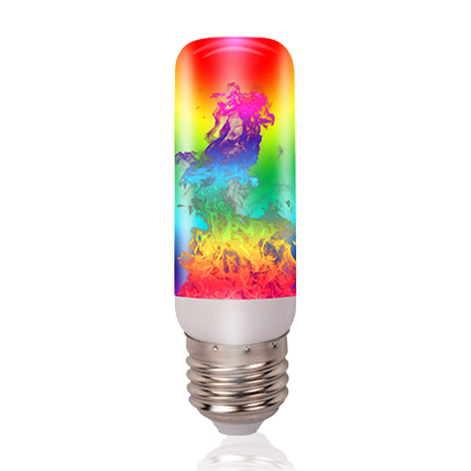 Alksubbm Fires Lights Bulbs E27 Base Flame Bulb Gravitation Sensors Flashing Light Fires Effect Lamp Outdoor Indoor Decor for Room Night Light