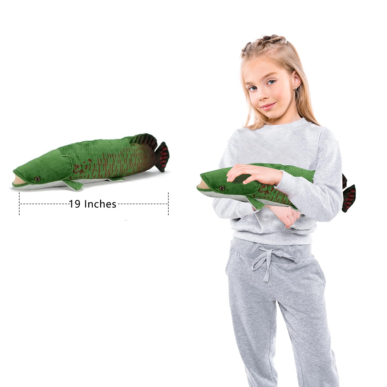 Amazon.com: Niuhoulu Arapaima Gigas Stuffed Animals Soft Plush Toy
