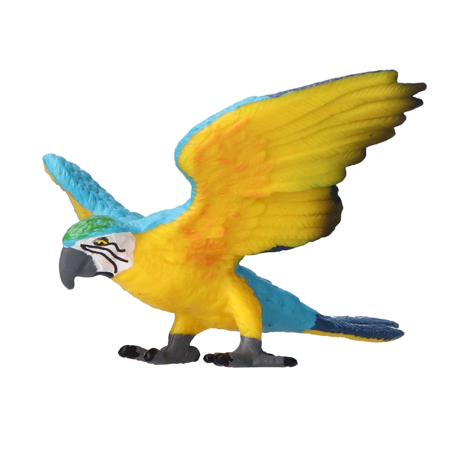 8 Piezas Figuras de Animales Salvajes Juguetes de plástico Animales de la Selva Conjunto de Juguetes con Tigre Koala Panda Guacamayo simulación educativa Safari para Bosque