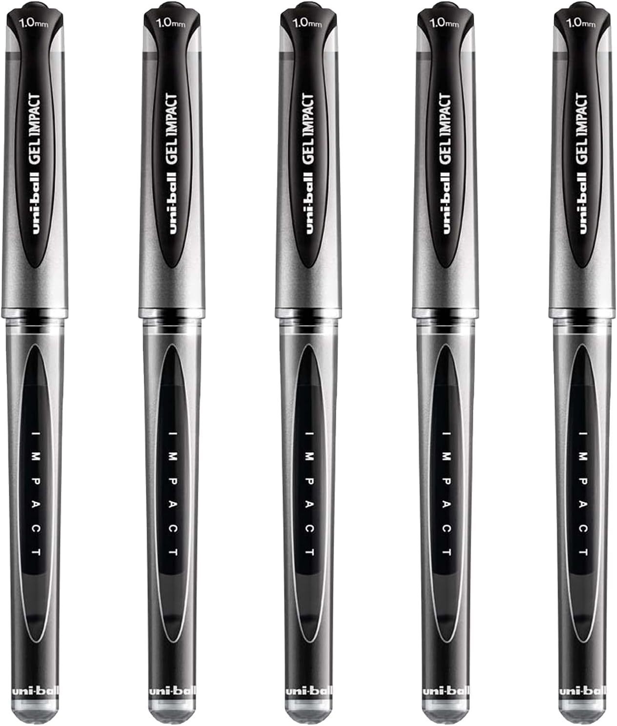 uni-ball UM-153S Gel Impact Broad Rollerball Pens - 1mm Nib, 0.6mm Line Width - Black Ink (8) - Image 4