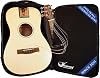 Journey Instruments PJ410NE Puddle Jumper Travel Guitar – Solid Sitka Spruce, African Mahogany, Removable Neck, 23 Inch Scale, Includes Premium EP001K Passive Pickup with German Piezo Elements