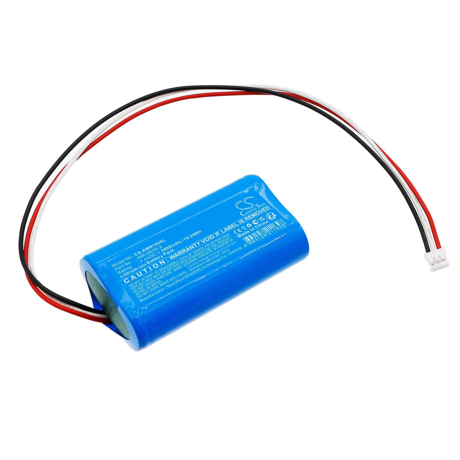 CS Cameron Sino 2600mAh / 19.24Wh Replacement Battery for AMIRO AMLO1, AMLO2, INR18650-2