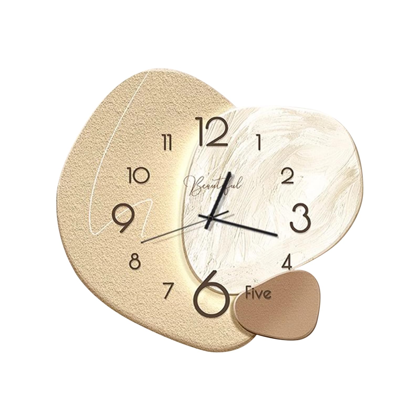 Ergocar Reloj De Pared, Reloj De Pared Silencioso Creativo, Moderno Reloj De Pared De Porcelana Cristalina De Estilo Nórdico, Decoración De Batería para Escuela, Sala De Estar, Cocina, Oficina