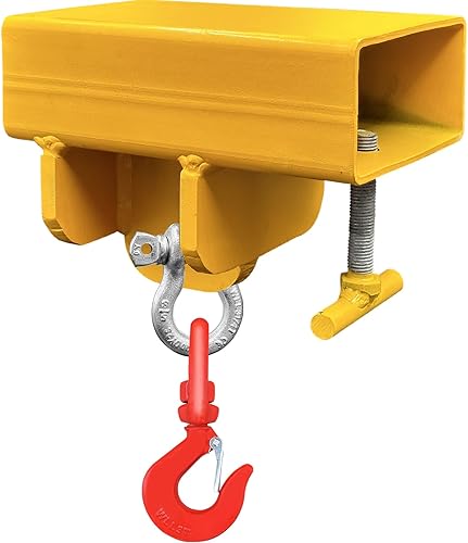 Accesorio de gancho de elevación para montacargas, 5500 libras de capacidad de gancho de elevación de carretilla elevadora, Grúa móvil de carretilla