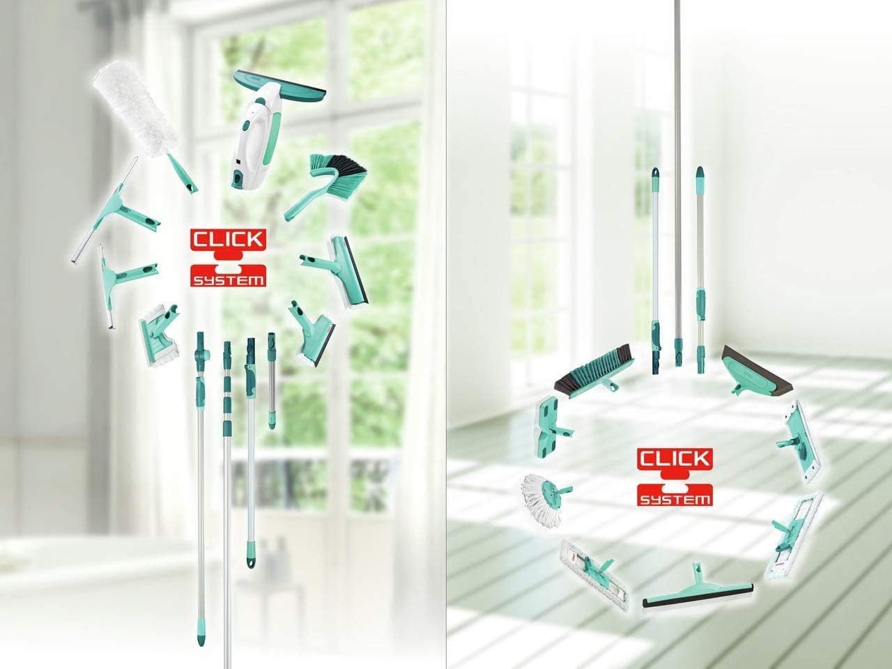 Leifheit Floor Mop, Turquoise, Large