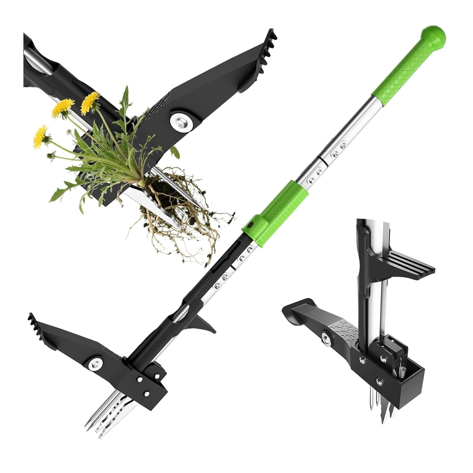 Estirpatore per Erbacce da Terra, Attrezzo Manuale da Giardino per Diserbare.