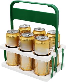 Portabotellas de cerveza | Portabotellas de cerveza colorido | Cesta organizador de bebidas plegable | Soporte de colores mezclados, perfecto para reuniones al aire libre, barbacoas, salas