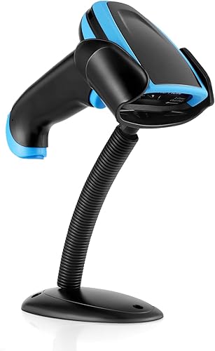 onewscan Escáner de código de barras 2.4GhzWireless Versátil 2 en 1 USB inalámbrico láser 1D lector de código de barras automático Escáner de código