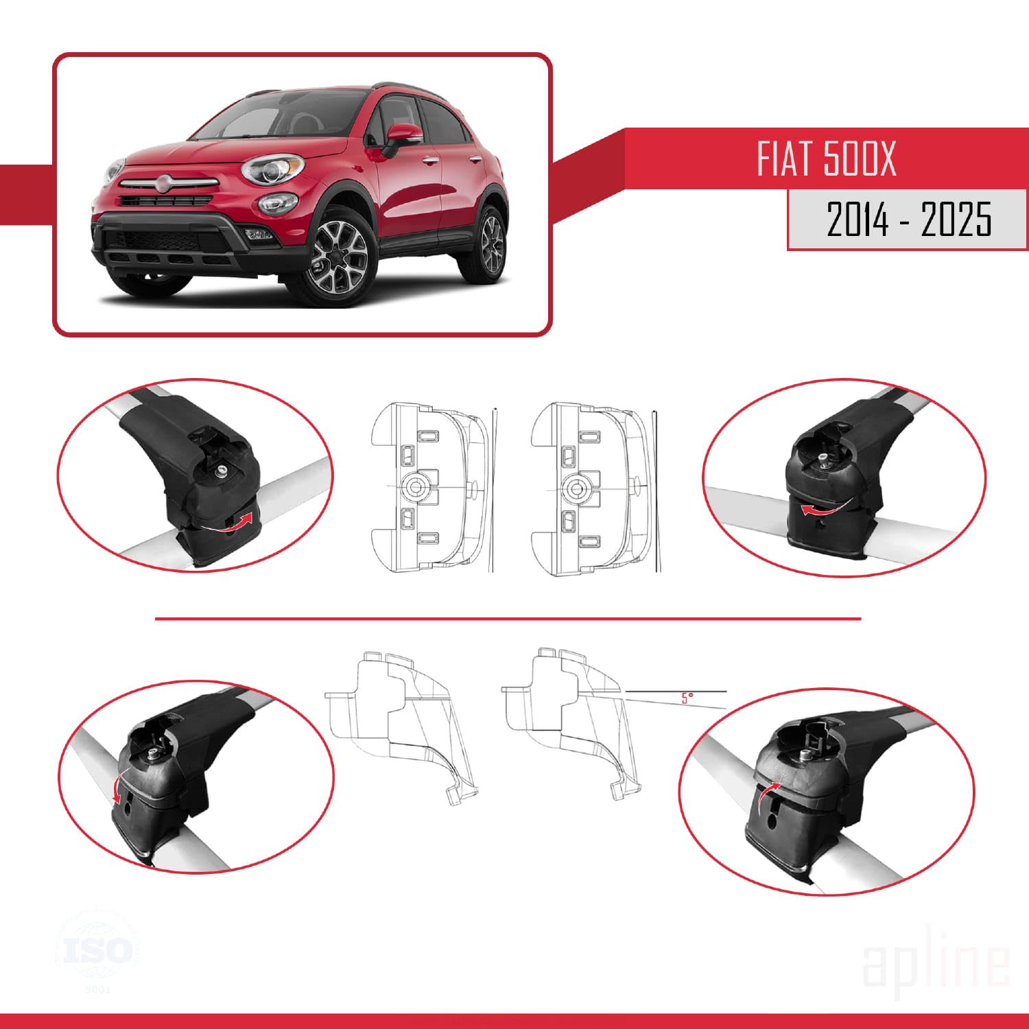 Compatibile Con Dodge Journey 2008-2024 ACE-1 Barre - 10