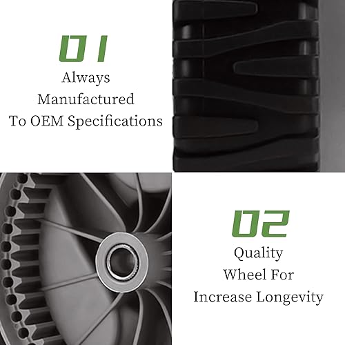 Miniatura 3 de 583719501 Ruedas de tracción delantera 8 x 1.75 pulgadas para Craftsman Walk Behind Mowers 532403111 194231x427 194231x460