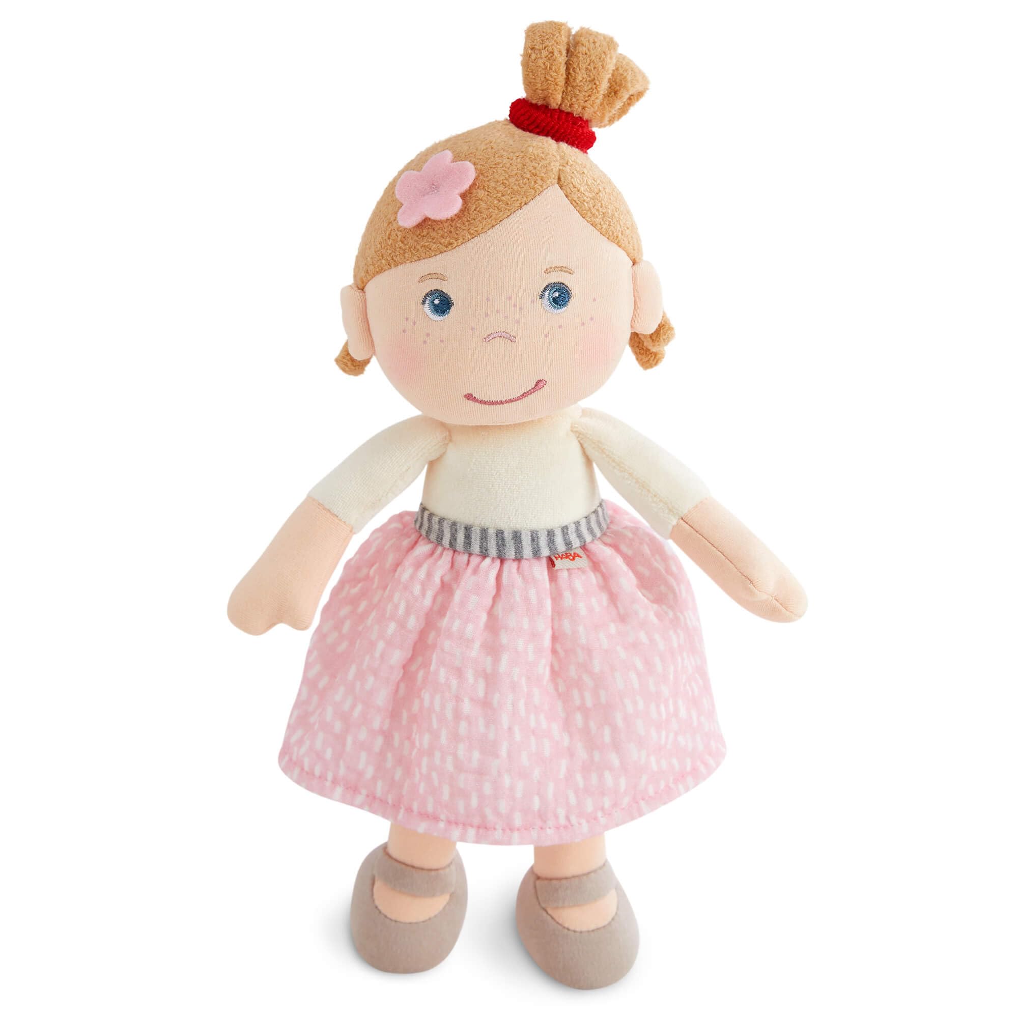 HABA Lara Snug Up Soft Rag Doll 25cm For Babies & Toddlers | Gentle Doll For Baby Comfort, Baby Travel Support, Doll Pram Fun, Kids Pram Role Play & Strollers For Toddlers Up To 4 Years